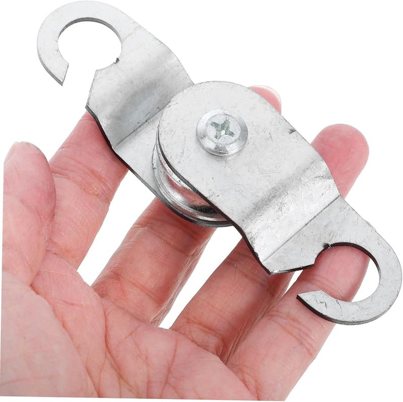 Heavy Duty Iron Pulley System 6pcs with Bearings for Greenhouse Ventilation and Loading - Image 3